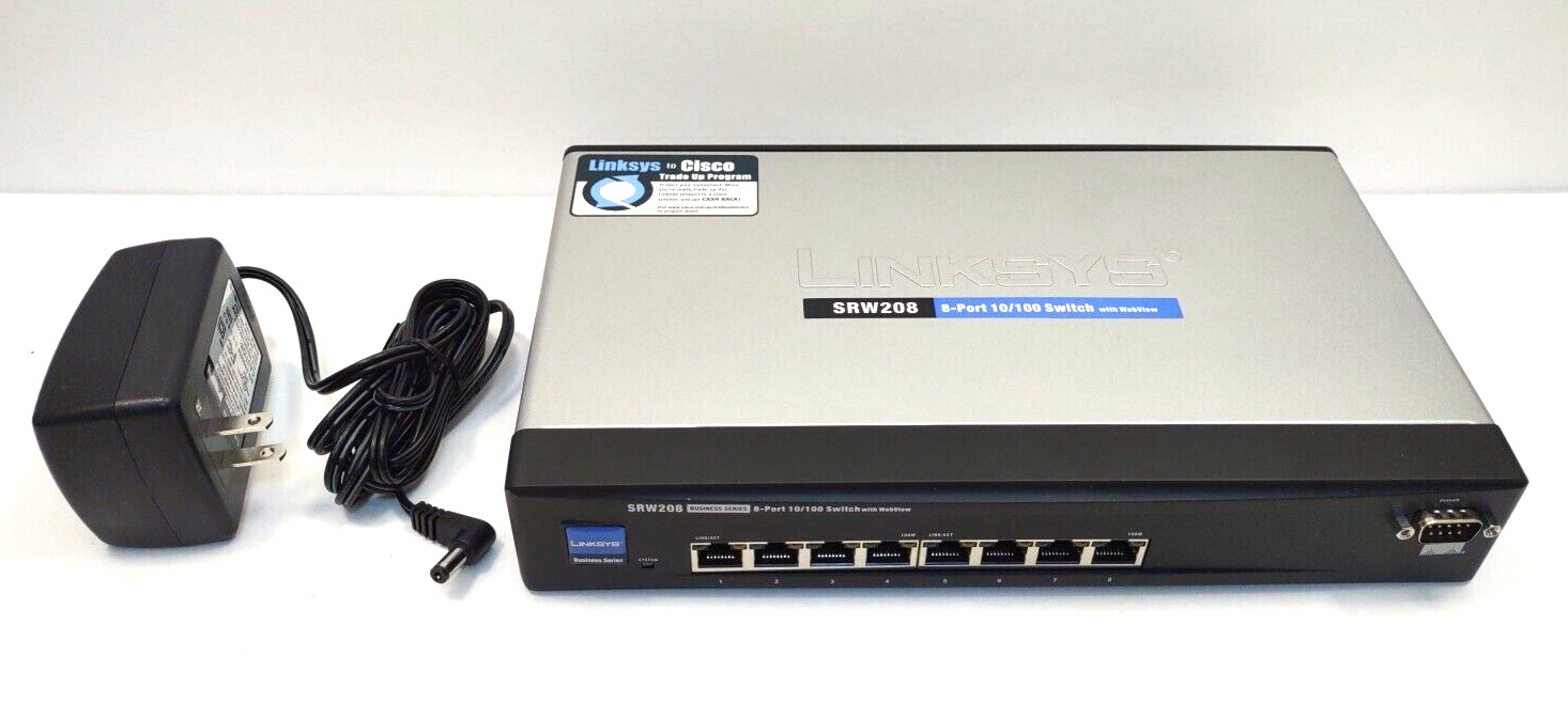 Cisco Business Series SRW208 8-Port 10/100 Switch With WebView