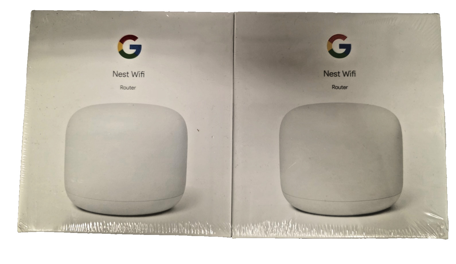 Google Nest Wifi Ethernet (RJ-45) Wireless Router - GA01144US 2 Pack Sealed