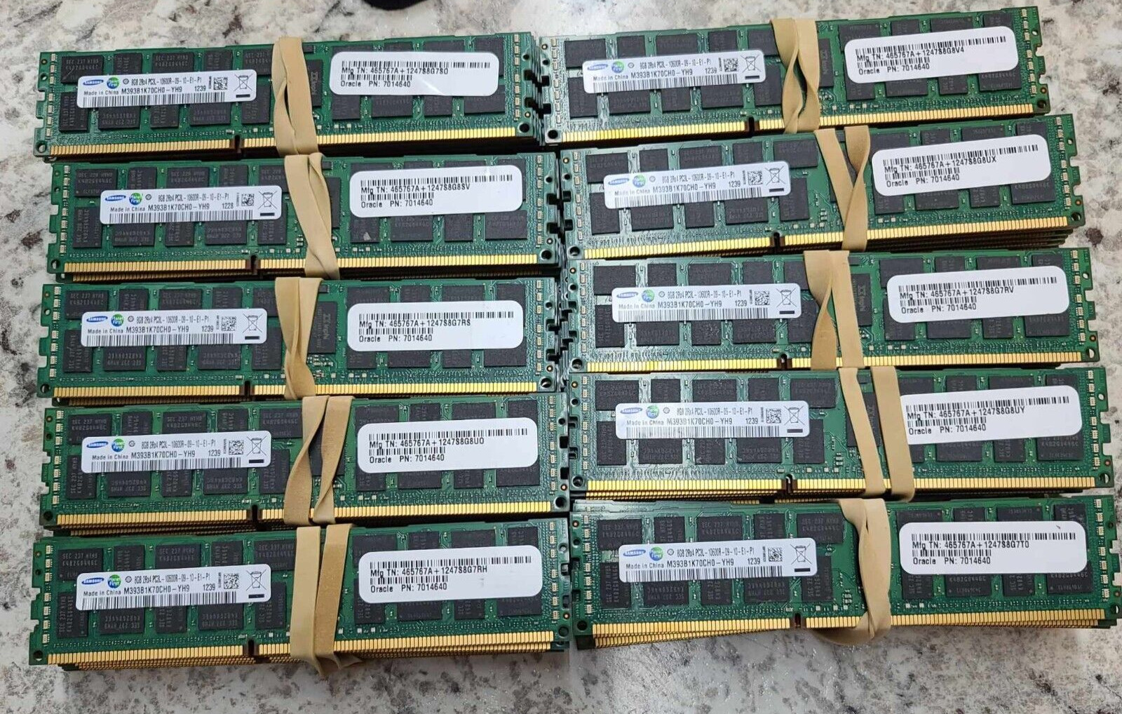 8X Samsung DDR3 Server 64GB M393B1K70CH0-YH9 8GB 2Rx4 PC3L-10600R