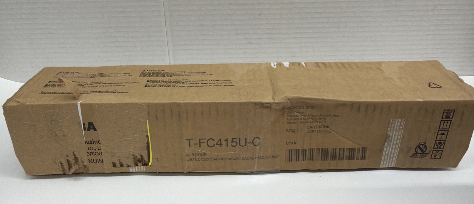 Genuine Toshiba TFC415UC / T-FC415U-C Cyan Toner Cartridge for e-Studio 2515AC