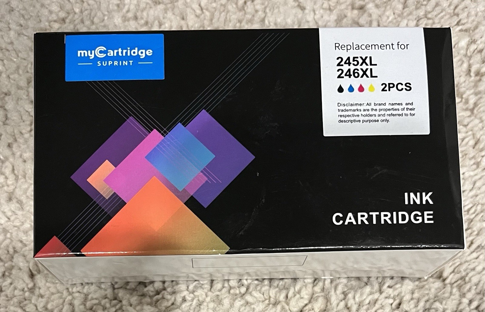myCartridge SUPRINT 245XL Ink Cartridge PG-245 CL-246 Replacement for Canon Ink