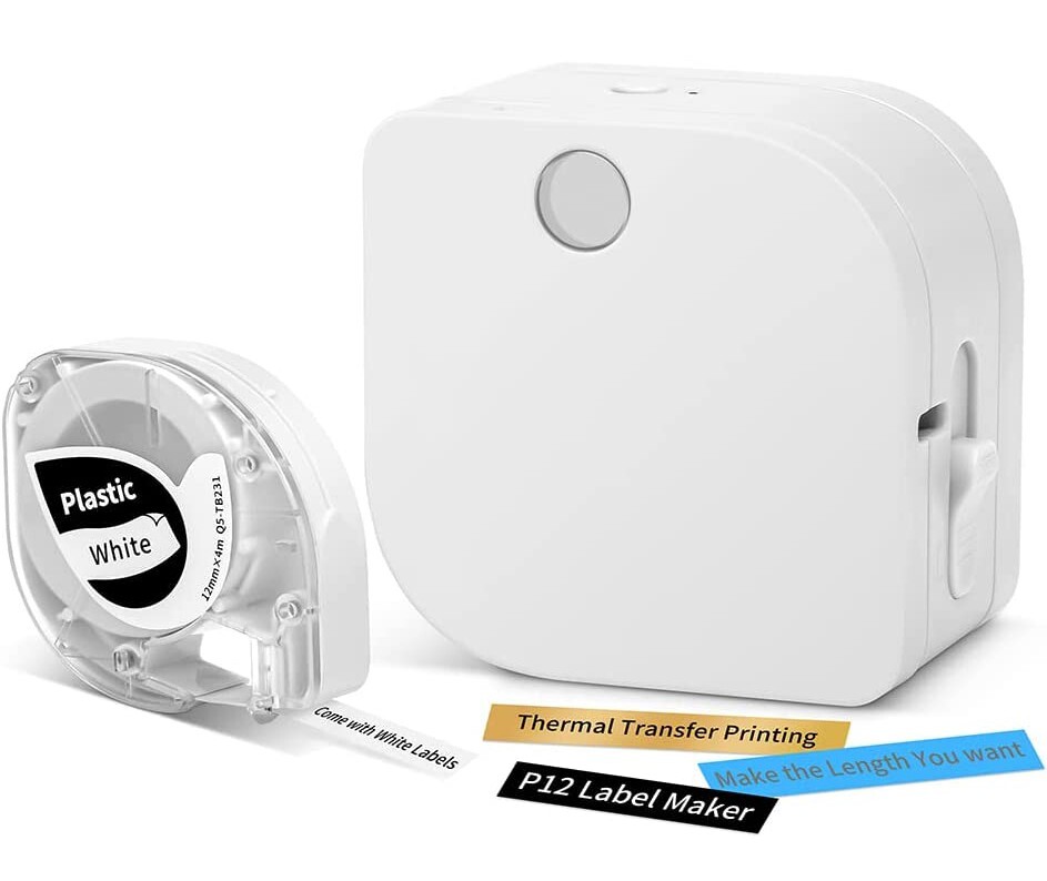 Phomemo P12 Label Maker Machine Portable Bluetooth Thermal Sticker Labeler