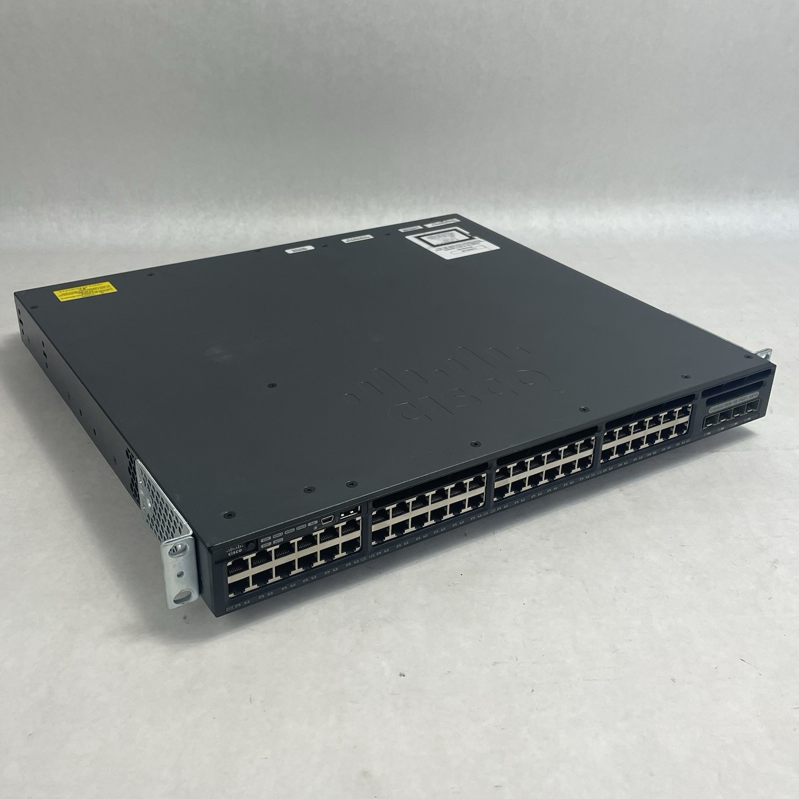 Cisco WS-C3650-48PS-S V02 Tested & Reset 2X PSU