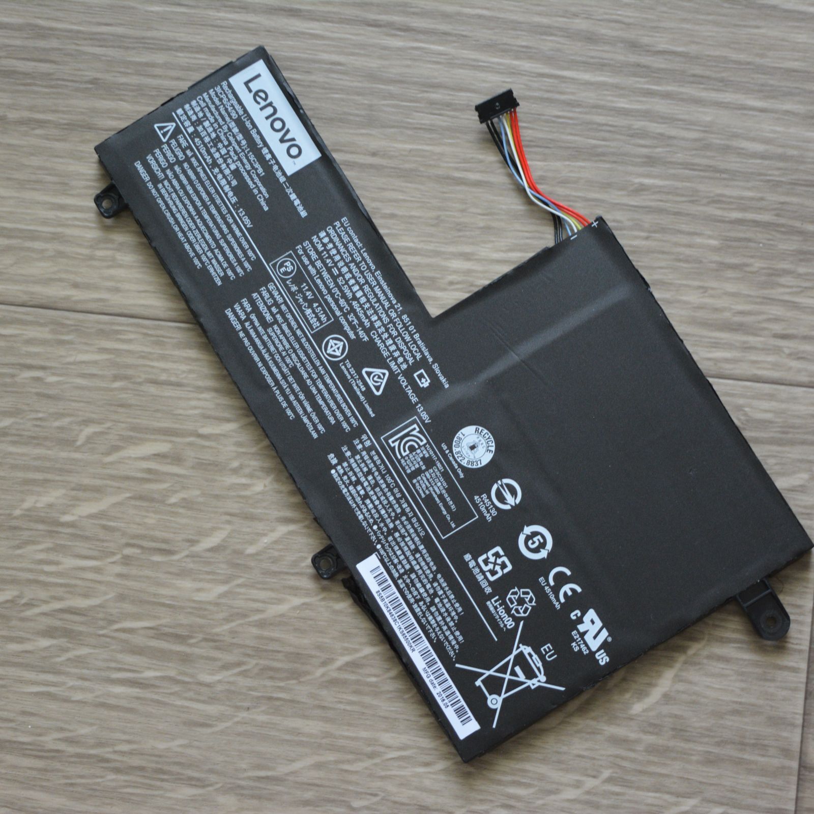 Original Lenovo Flex Battery 11.4 V 53 Wh 7-Pin L15C3PB1 5B10K84494 4-1470