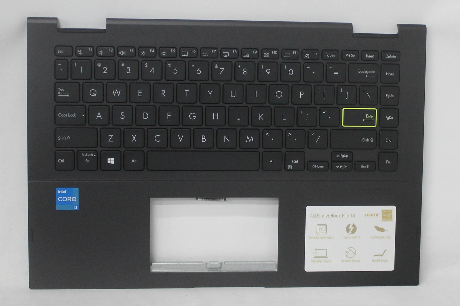 90NB0S11-R31US0 Asus Palmrest Top Cover W/K/B (Us) Module/As Bl "GRADE A"