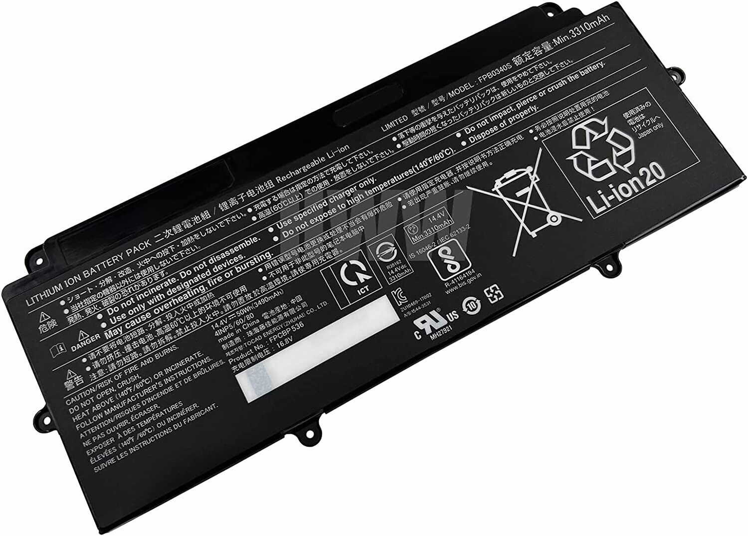 New Genuine 50Wh FPB0340S Battery for Fujitsu LifeBook U937 U938 FPCBP536 Series