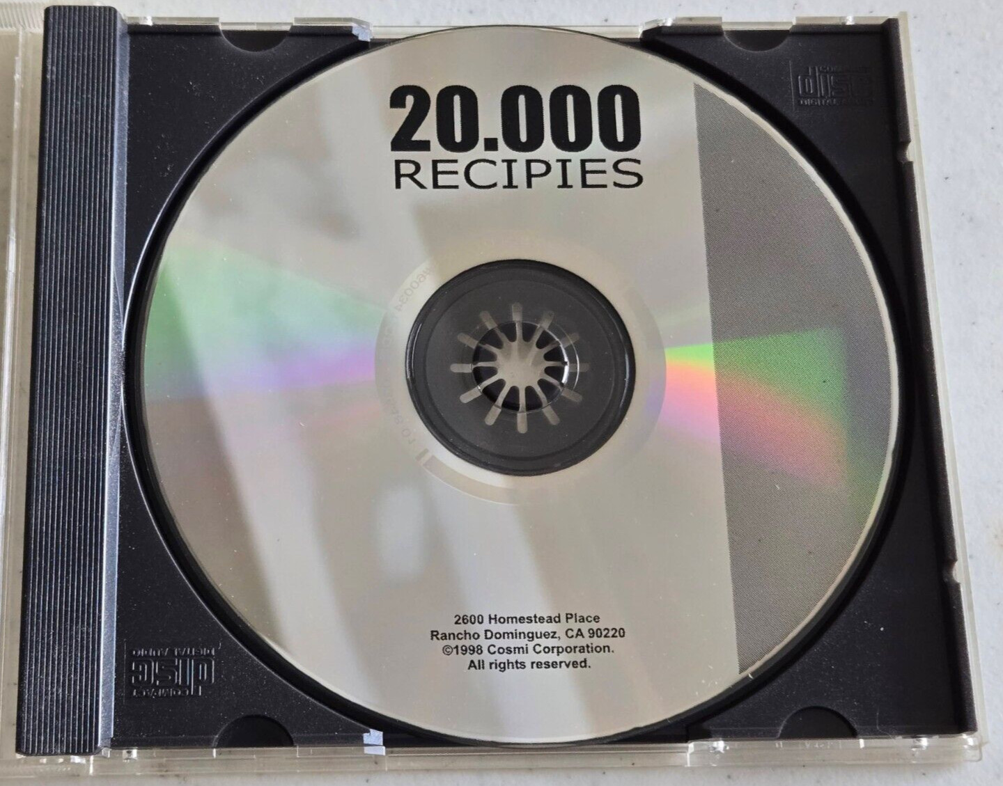 20,000 Recipes (Vintage PC CD-ROM, 1998)