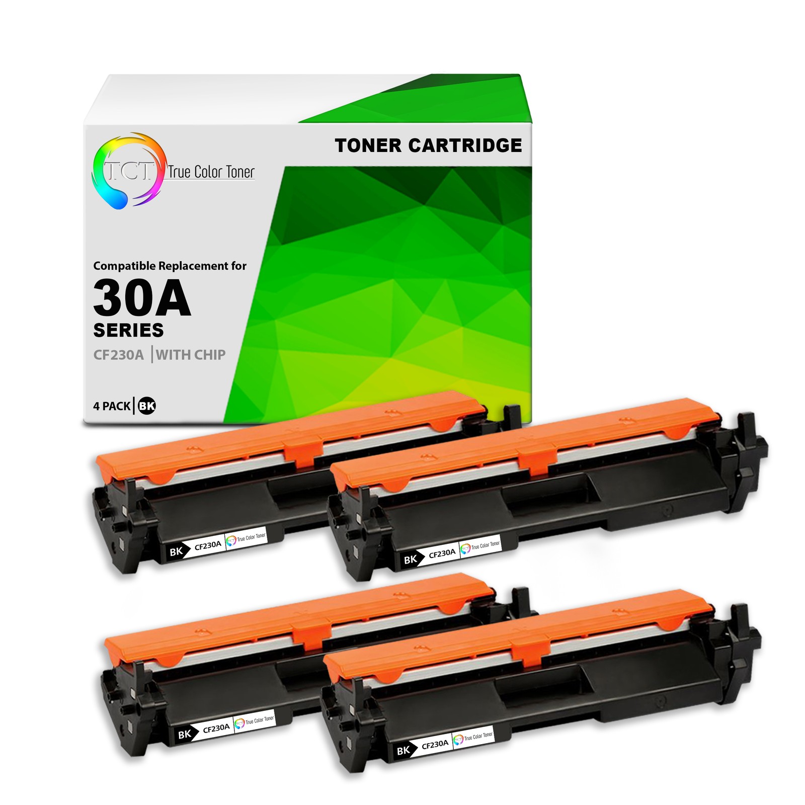 4Pk TCT CF230A 30A Black For HP M203dw M203d MFP M277sdn Compatible Toner