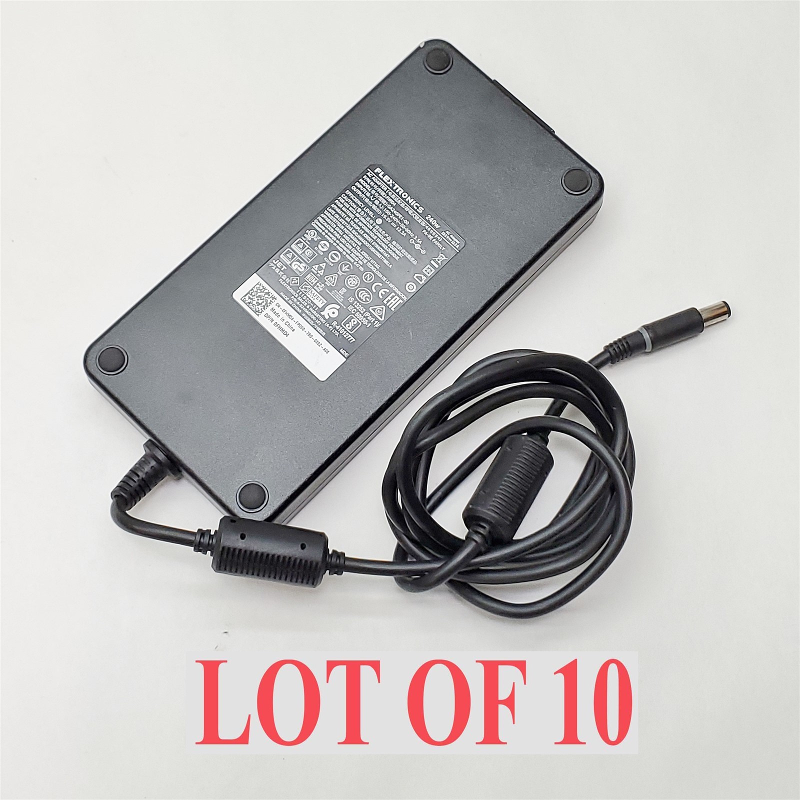Flextronics AC Adapter Power Supply 240W 19.5V 12.3A GA240PE1-00 FHMD4 Lot 10