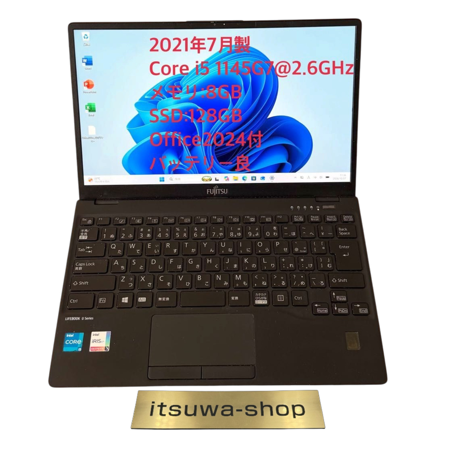 Fujitsu LIFEBOOK U9311/F Core i5-1145G7 8GB 128GB SSD 13.3" FHD Windows 11