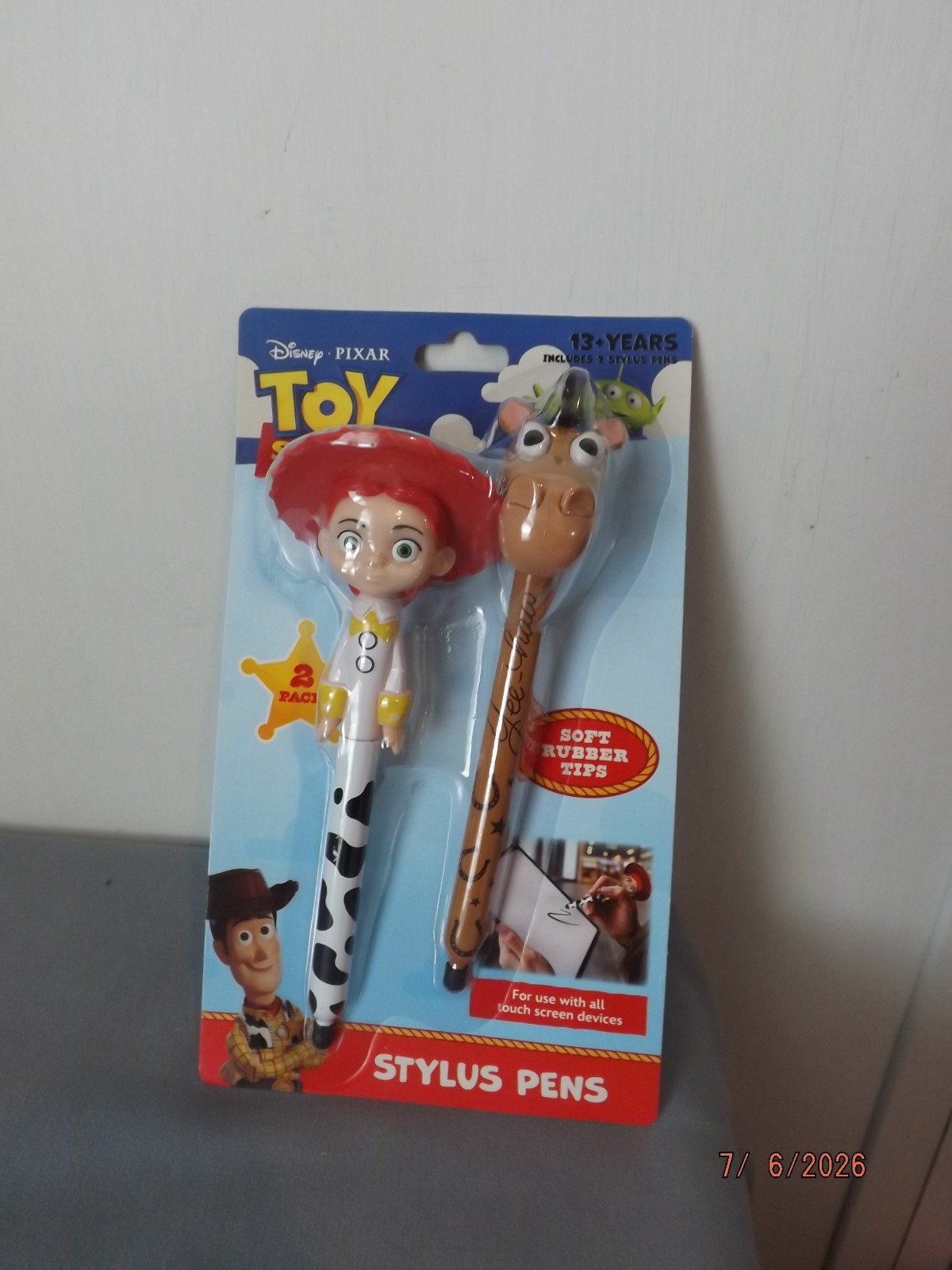 Disney Pixar Toy Story 2 Pack Stylus Pens Jessie/Bullseye NEW