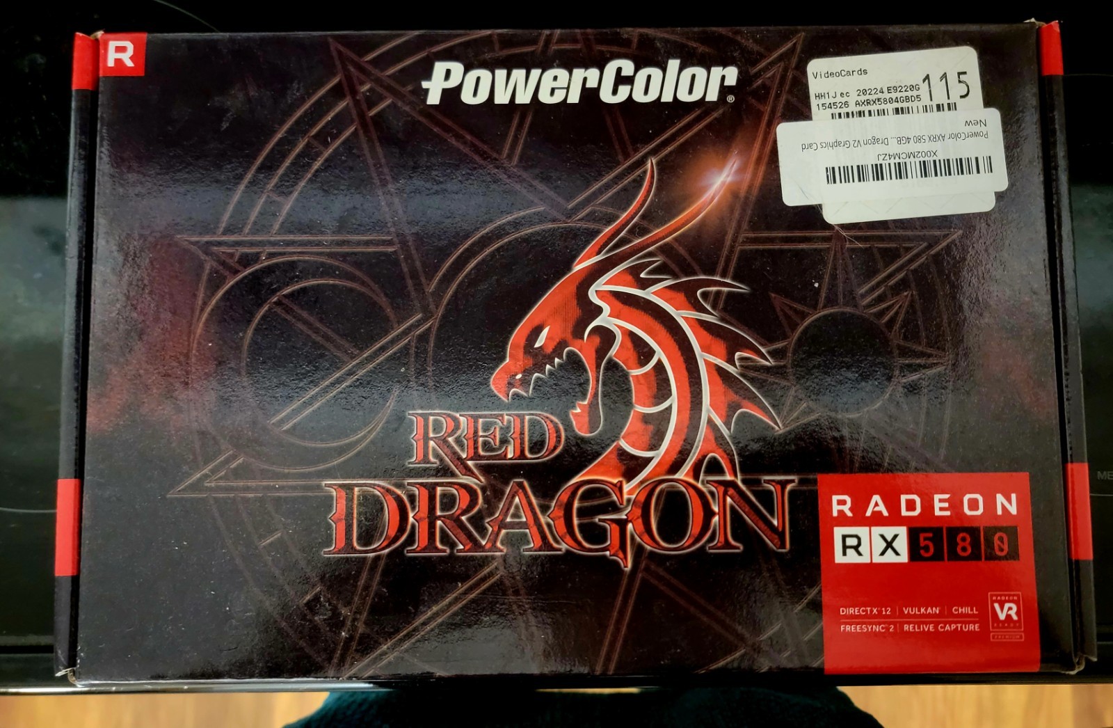 POWERCOLOR RED DRAGON RADEON RX 580 4GB GDDR5 4GBD5-3DHD/OC GRAPHICS CARD