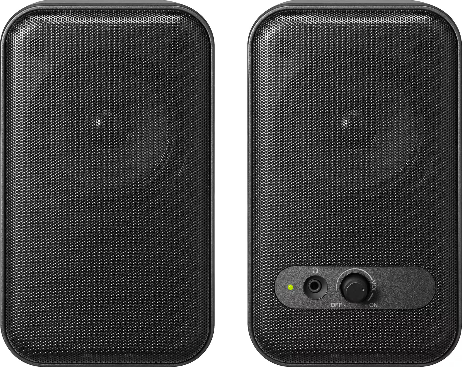 Insignia Computer Speakers 2.0 Channel Wired 3.5mm USB Black 4.5W NS-CSG2B6