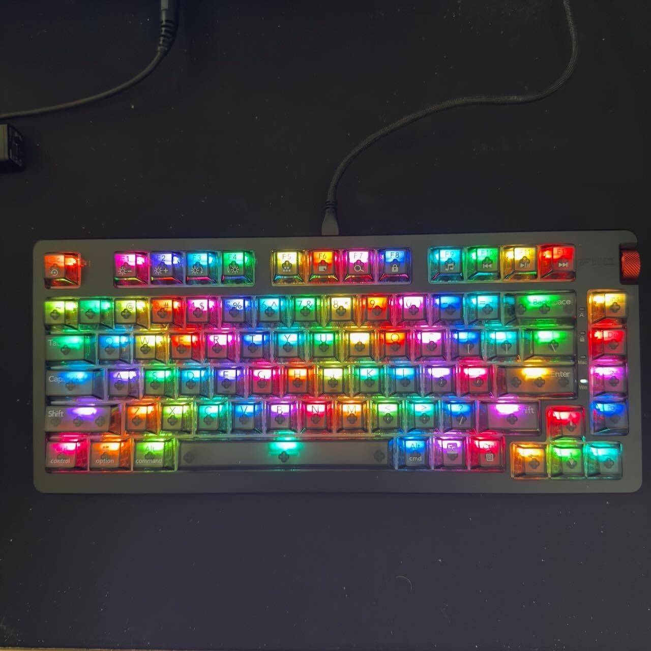 FiiO KB3 Mechanical Keyboard Open Box RGB Hot Swap TKL Complete in Box