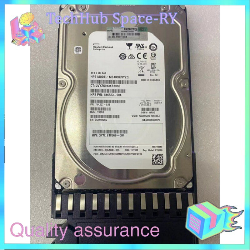 New NEW HPE MSA 4TB 12G SAS 7.2K 3.5IN MIDLINE HARD DRIVE K2Q82A 801557-001