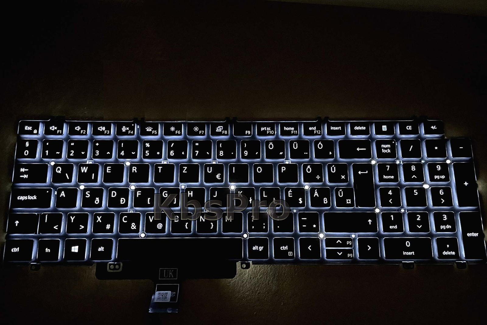 Backlit Hungarian Keyboard for Dell Latitude 3540 3550 5550 (2023 series) QWERTZ