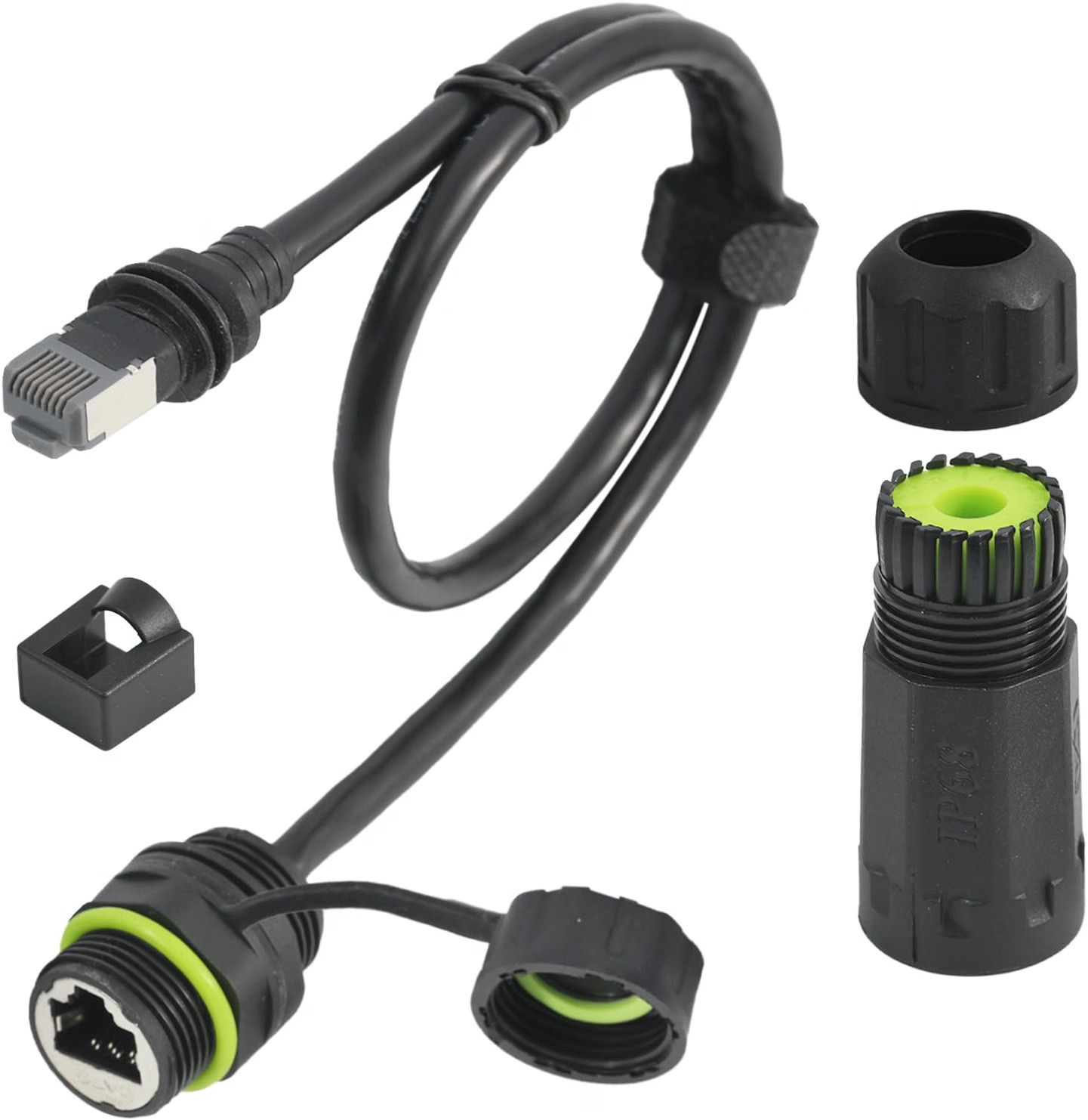 Starlink Ethernet Adapter Gen 3 Mini Waterproof Connector RJ45 Cable Extension