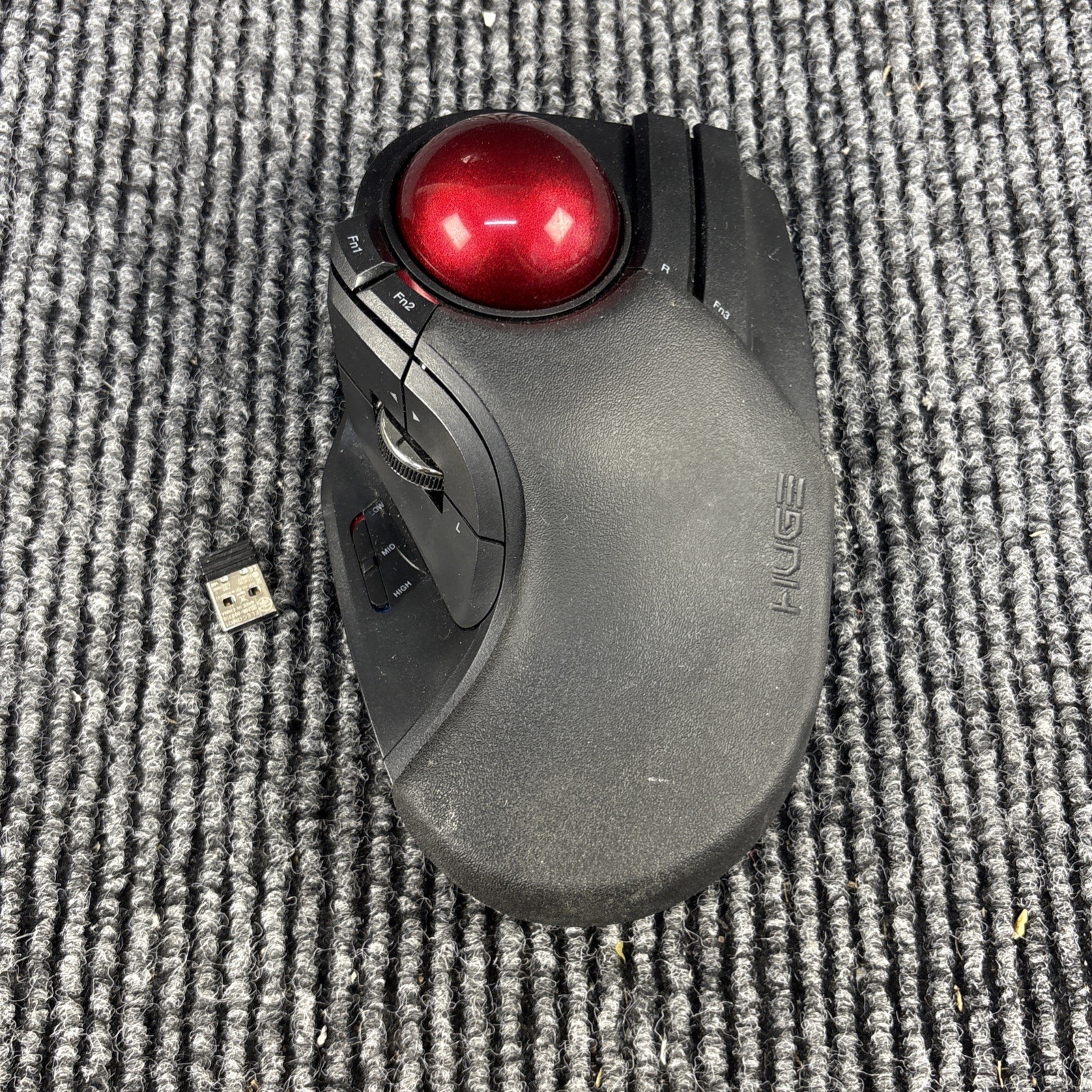 ELECOM HUGE Wireless Trackball Mouse M-HT1DRBK 2.4GHz w/Dongle 