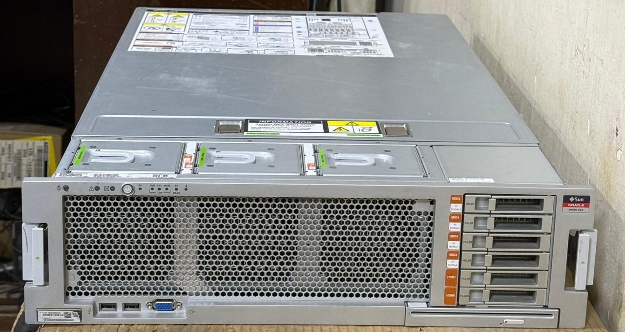 Sun Oracle T8-2: M8 2 x 5.0/2TB/ 2 x 1.2TB- Ships Today