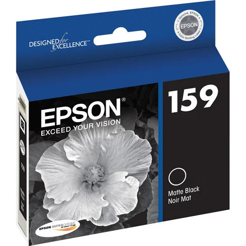 Epson 159 Matte Black Ink Cartridge T1598 T159820 Genuine EXP 06/2021