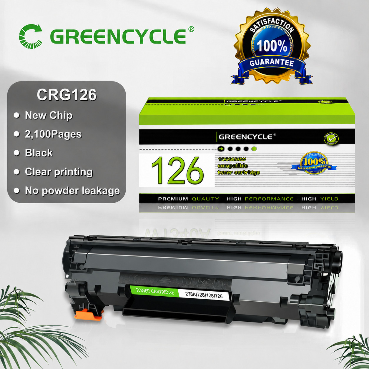 Canon 126 CRG126 Toner with Chip for ImageClass LBP6200d LBP6230dw LBP6230dn