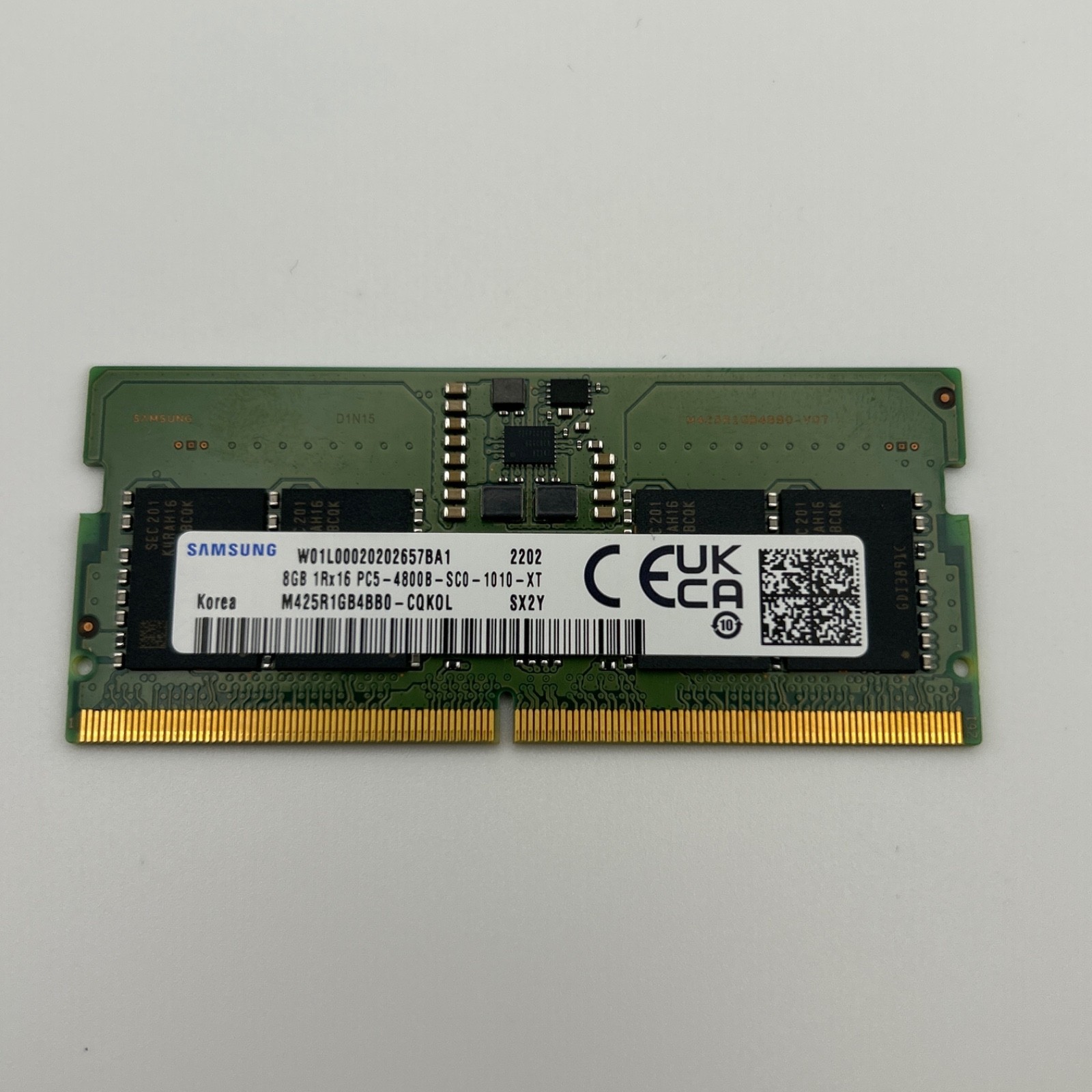 Samsung 8GB (1x8GB) DDR5 SO-DIMM Laptop RAM 4800Mhz M425R1GB4BB0