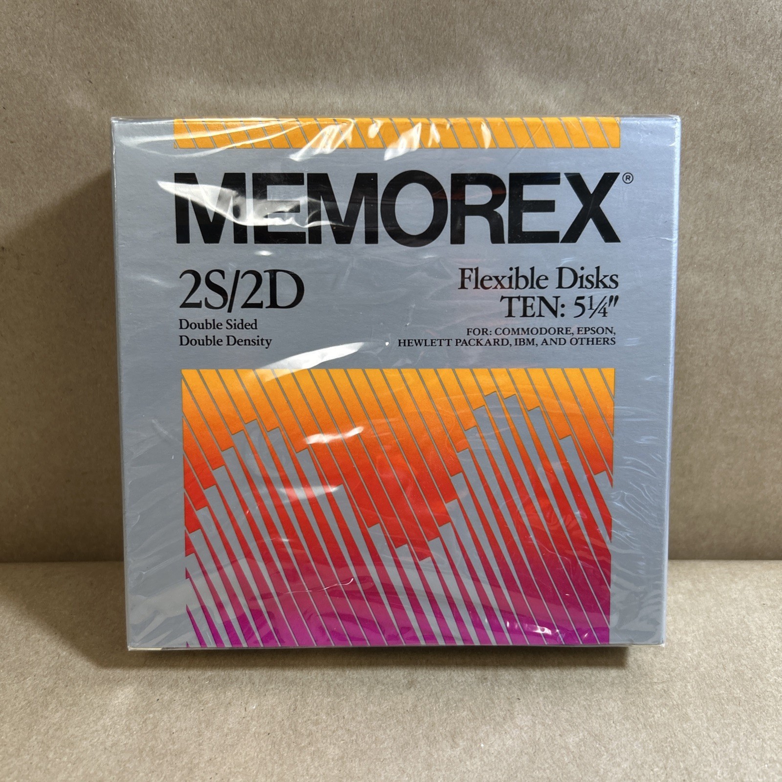 Memorex 5.25" 2S/HD High Density Floppy Disks 10 Pack Sealed New Old Stock