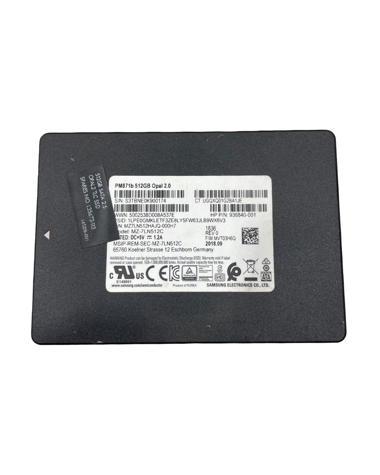 Samsung MZ-7LN512C  PM871b 512GB 2.5" Solid State Drive #21