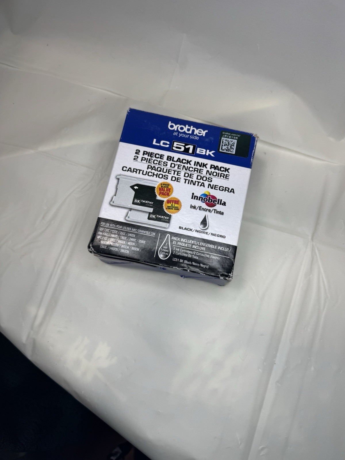 Brother Black Ink Cartridge Innobella Genuine EXP 2015  LC51BK -NEW  U19