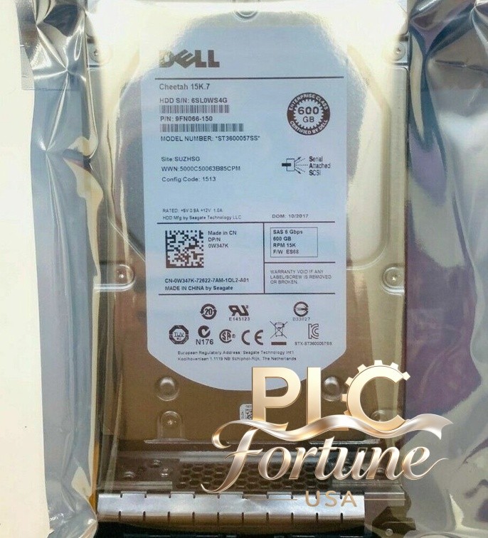 New Dell 0W347K W347K ST3600057SS 600GB 15K 3.5" SAS HDD Hard Drive 9FN066-150