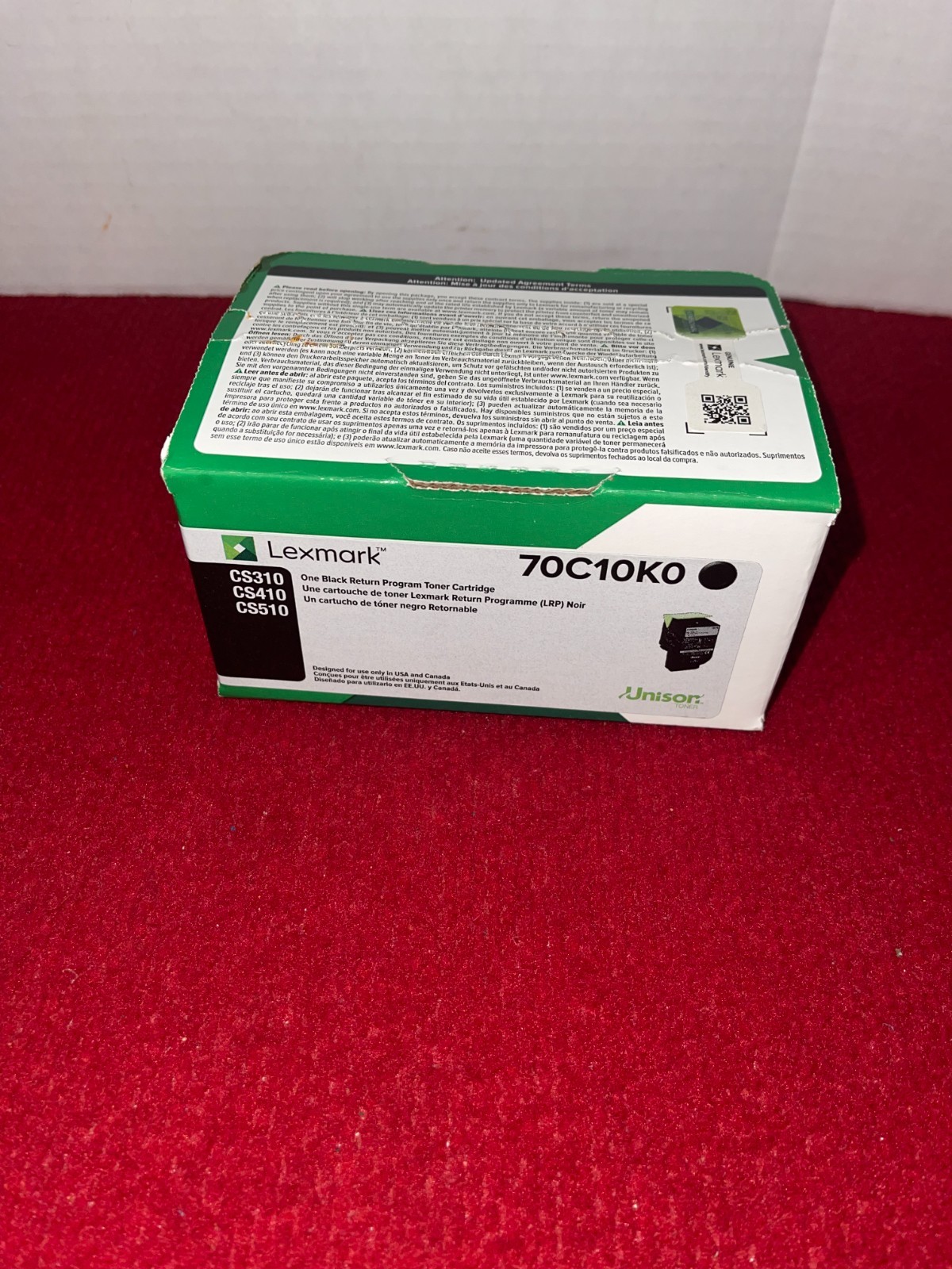NEW Lexmark 70C10K0 Toner Cartridge - Black