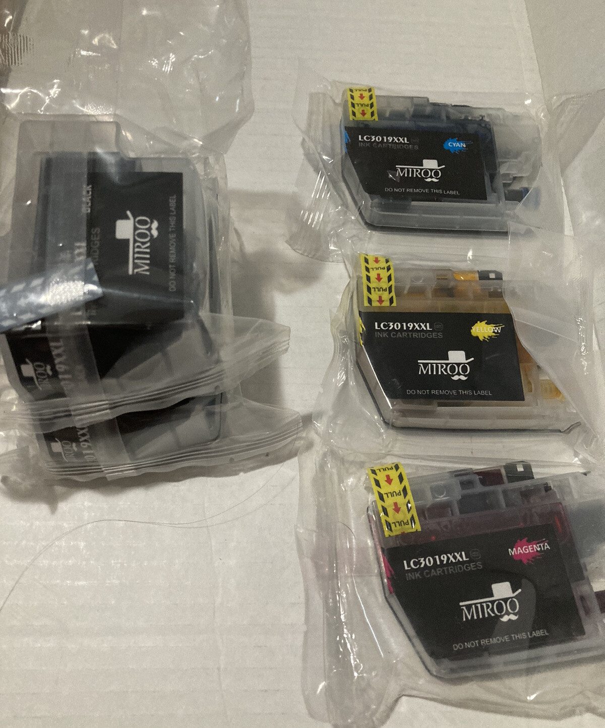 Lot Of 5 Miroo Aftermarket Inks LC3019XXL Black Cyan Yellow Magenta