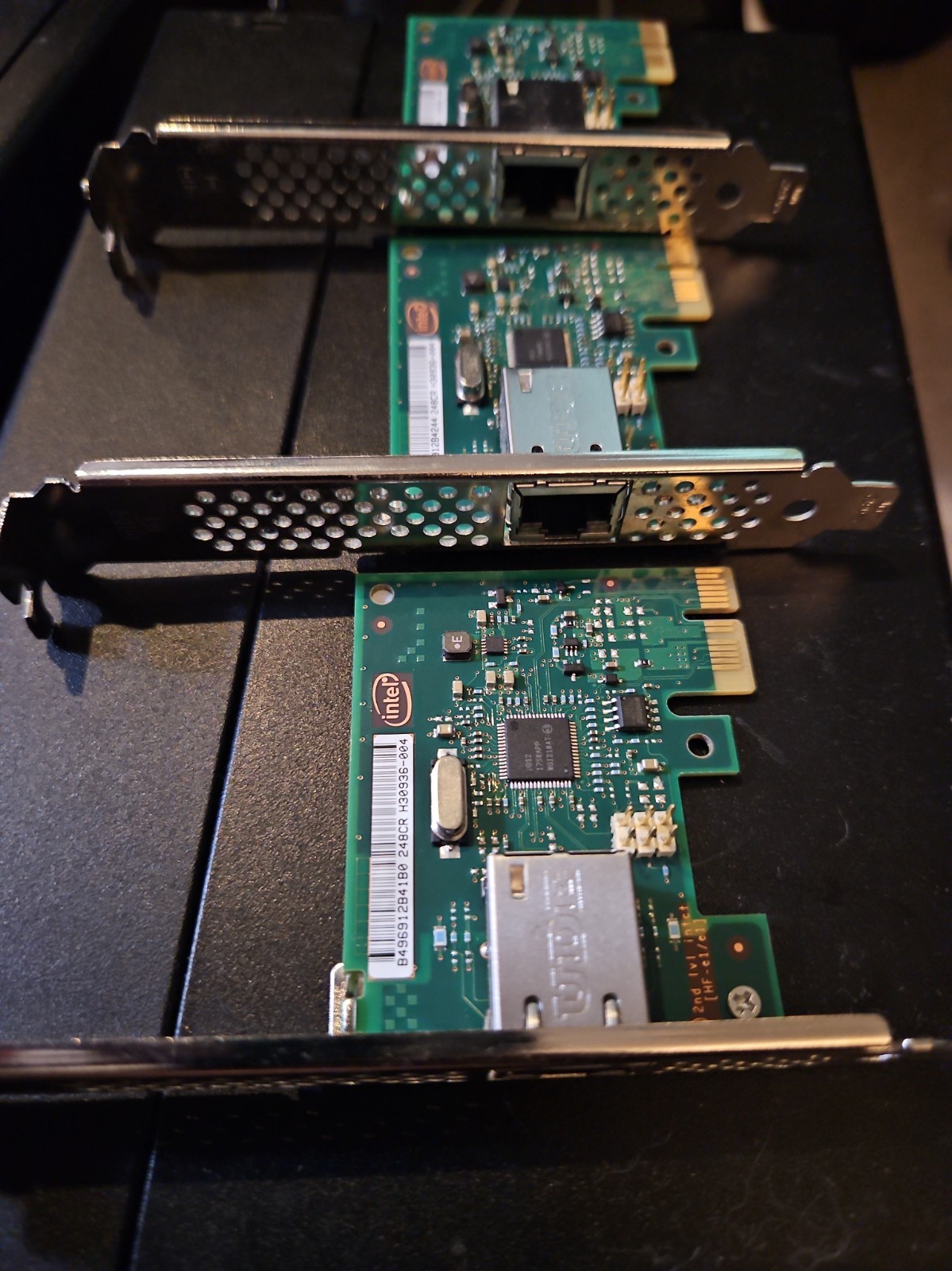 Three Dell VRRH1 PCI-E Ethernet Network Interface Cards