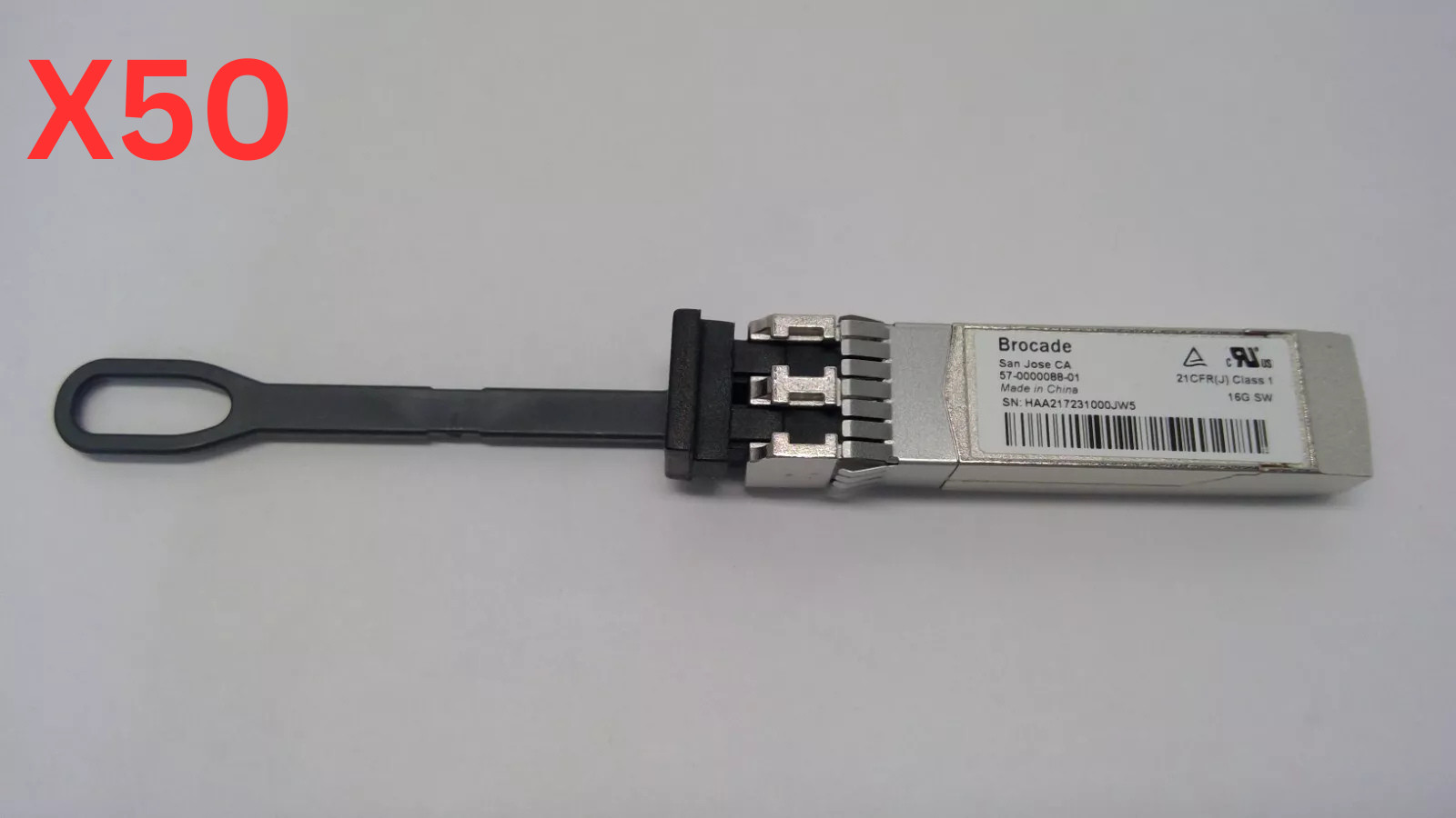 *LOT OF 50* Brocade 57-0000088-01 XBR-000192 16GB 850NM SFP+ Transceiver Module