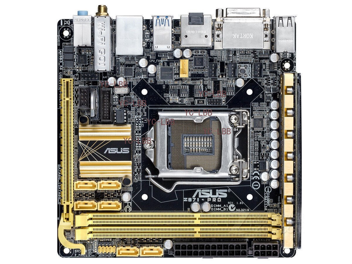 For ASUS Z87I-PRO motherboard LGA1150 DDR3 16G DVI+DP+HDMI M-ATX tested oK