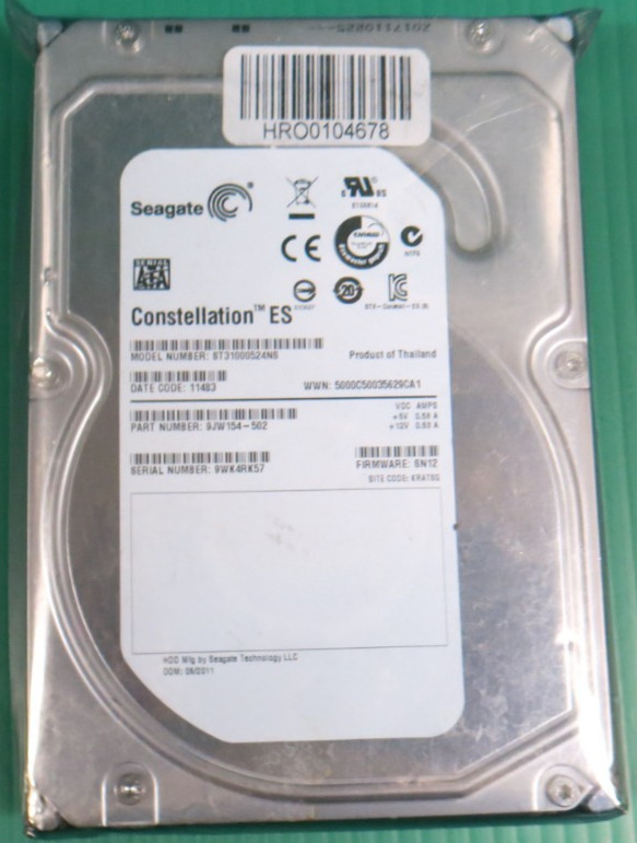 Seagate / Dell 1TB / 32MB SATA /7.2K 3.5" HDD ST31000524NS / 9JW154-502 / Refurb