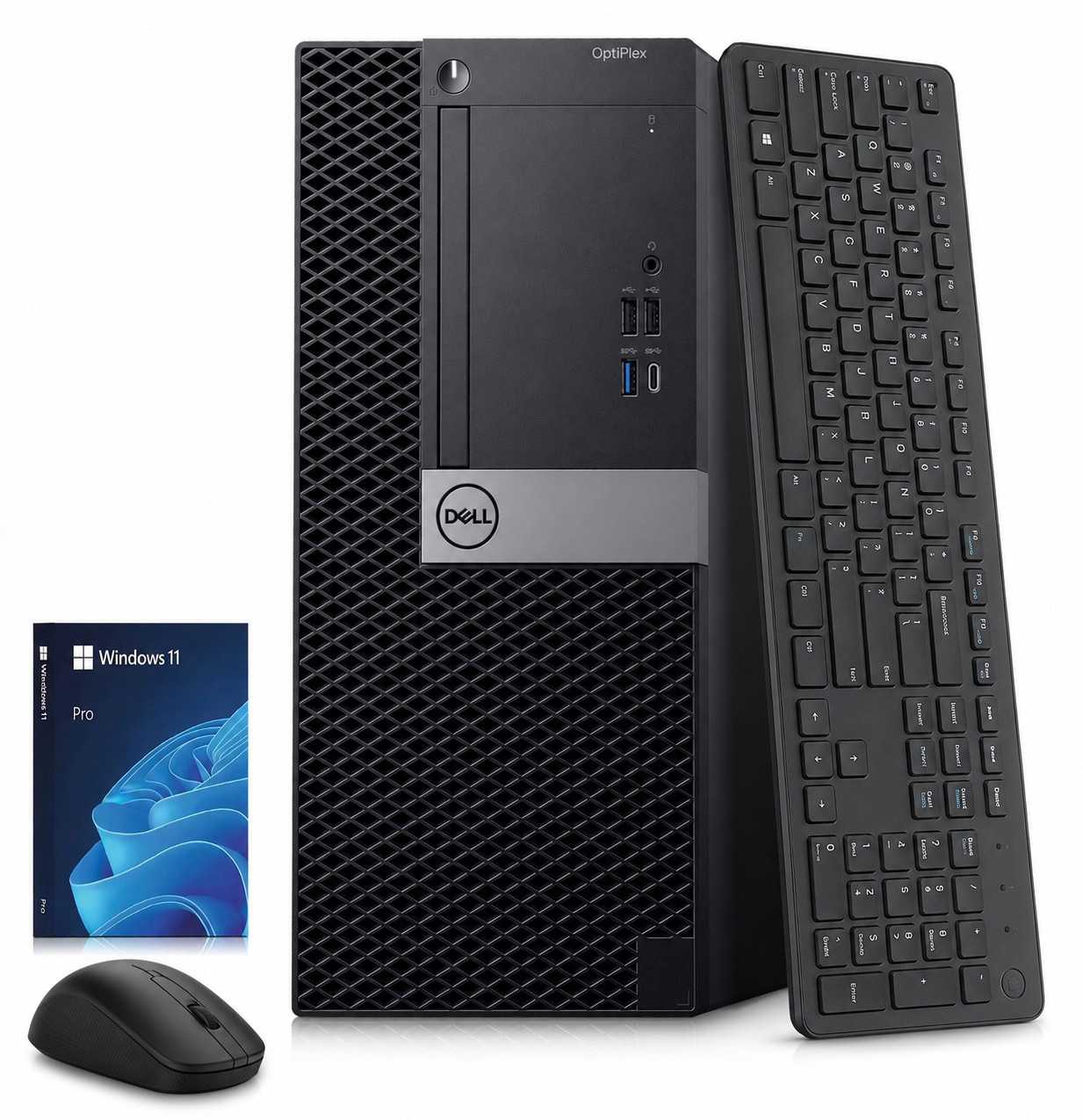 Dell 5060 Desktop Tower PC i5-8th 32GB RAM 1TB SSD 500GB HDD Wi-Fi Window 11 Pro