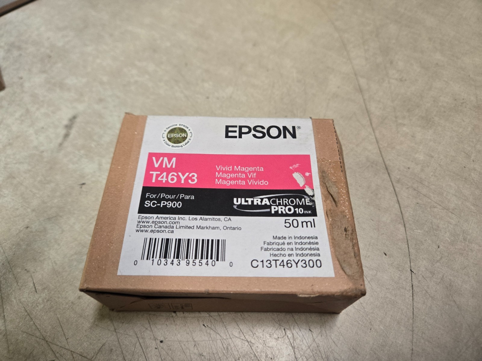 2029 GENUINE EPSON VIVID MAGENTA T46Y3 INK SURECOLOR SC-P900 FACTORY SEALED