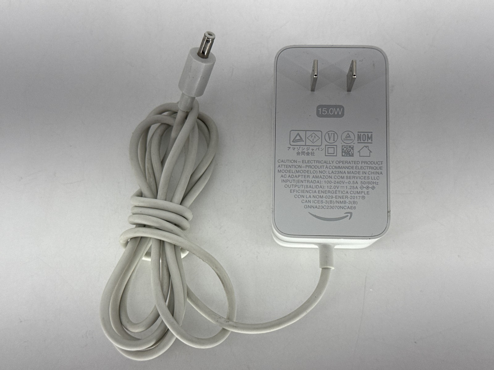 Amazon 15W AC LA23NA Adapter Charger 5V 2A White Power Supply UL Listed Wall HDX