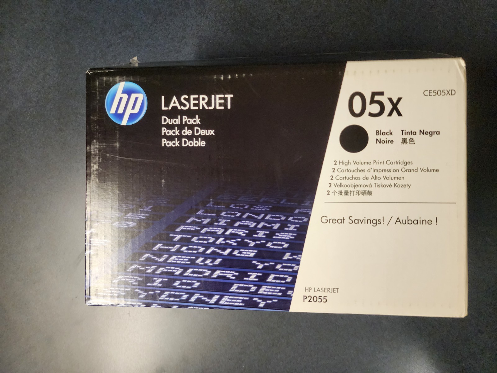 OEM HP 05X CE505XD CE505X Laserjet BLACK Toner Cartridge OPEN BOX - SINGLE
