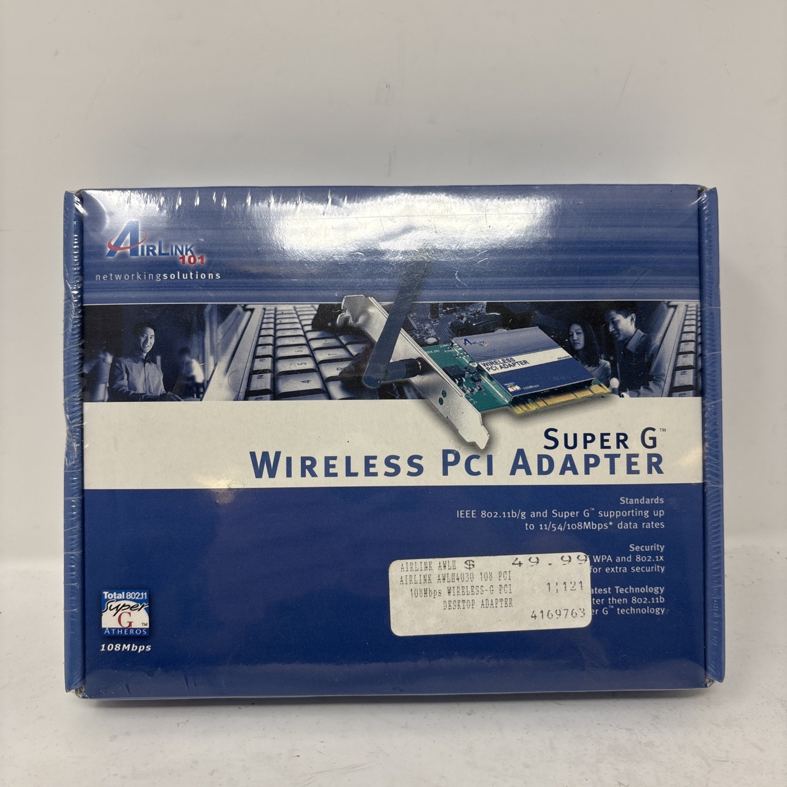 AirLink 101 Super G Wireless PCI Adapter AWLH4030 108Mbps