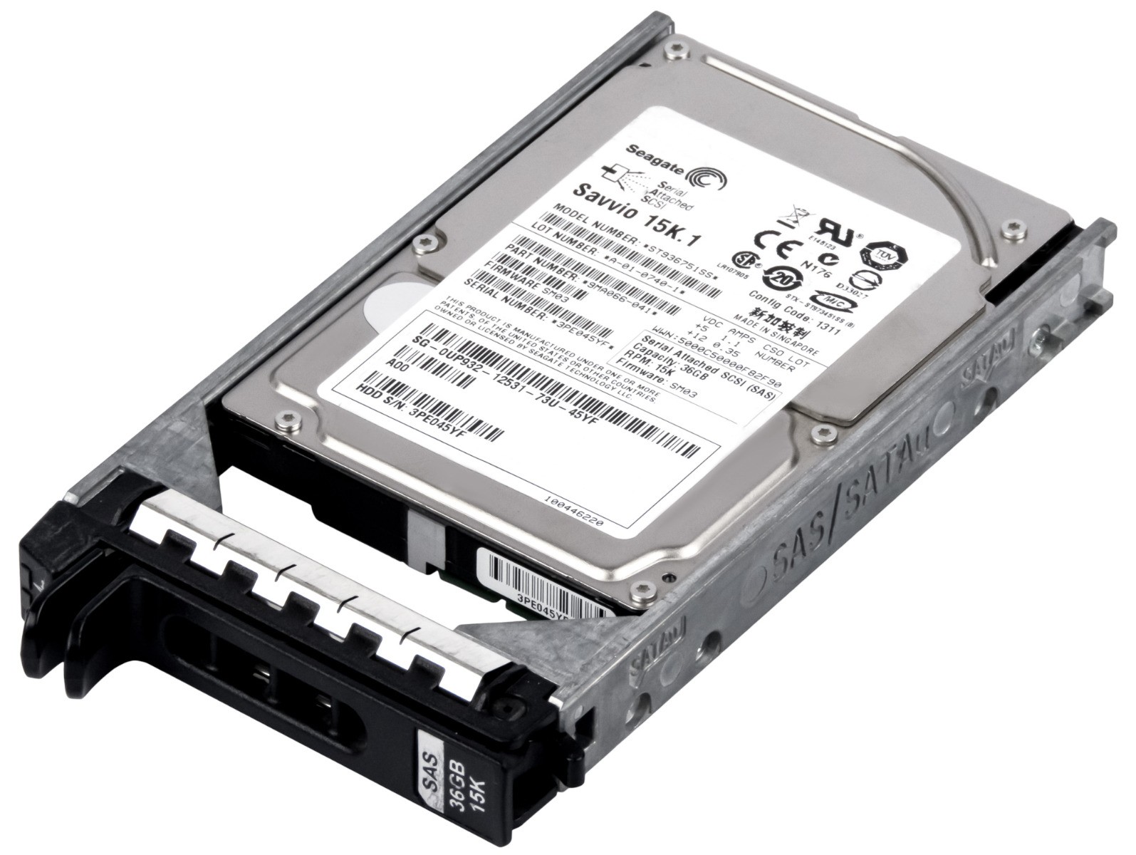 HARD DRIVE DELL 0UP932 ST936751SS 36GB 15K 16MB SAS 2.5'' 
