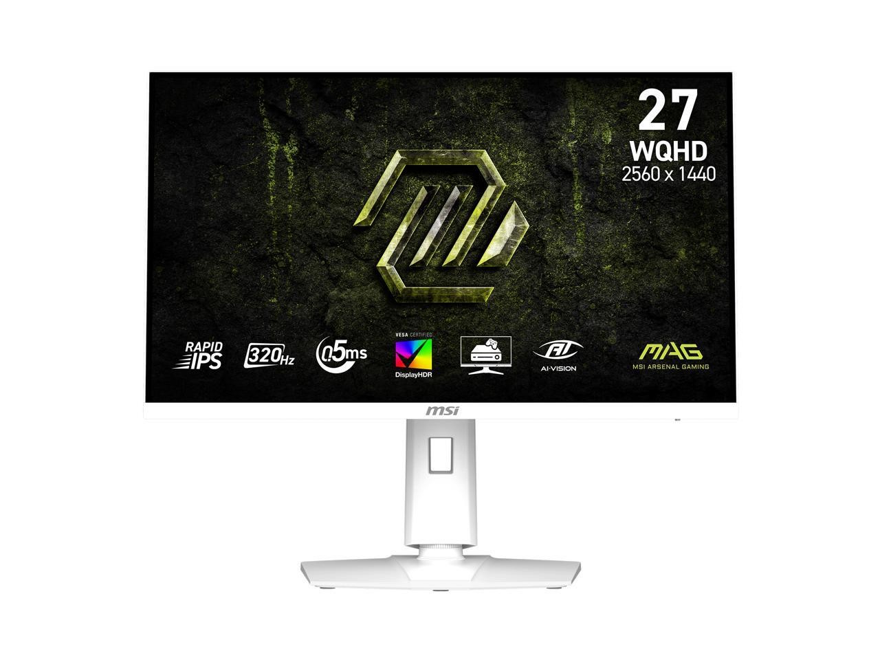 MSI 27" 320 Hz Rapid IPS 2560 x 1440 (QHD) Gaming Monitor FreeSync (AMD Adaptive