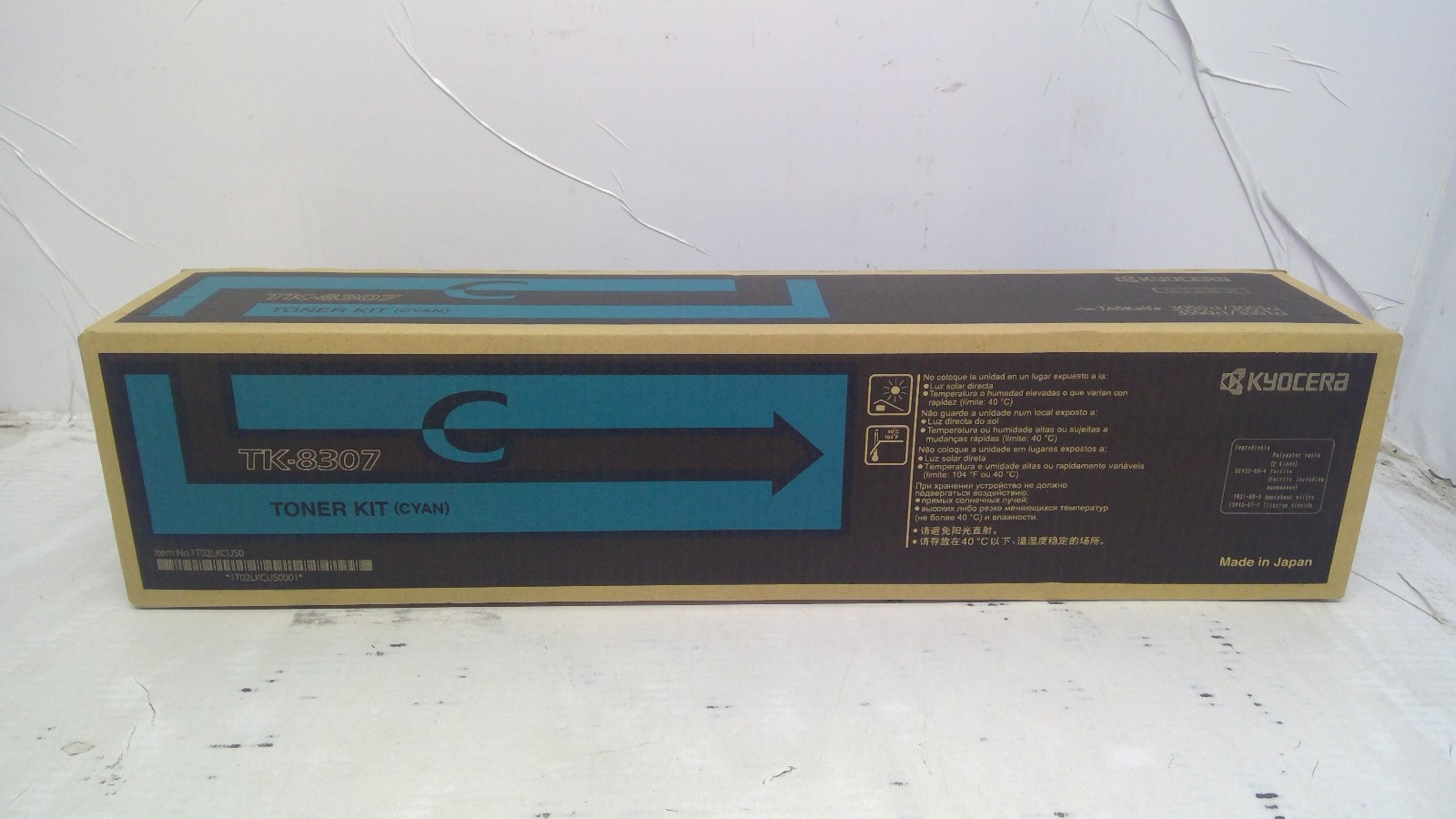 Genuine Kyocera TK-8307C Cyan Toner Cartridge 1T02LKCUS0 1T02LKCCS0