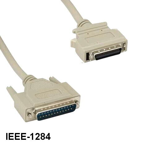 10PCS 10' IEEE1284 DB25 25Pin Male to HPCN36 36Pin Male Cable 28AWG Printer