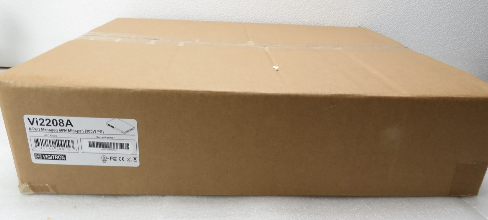 Vigitron VI2208A Managed 8-port High-Power UPoE+ Midspan (FACTORY SEALED) [CTD]