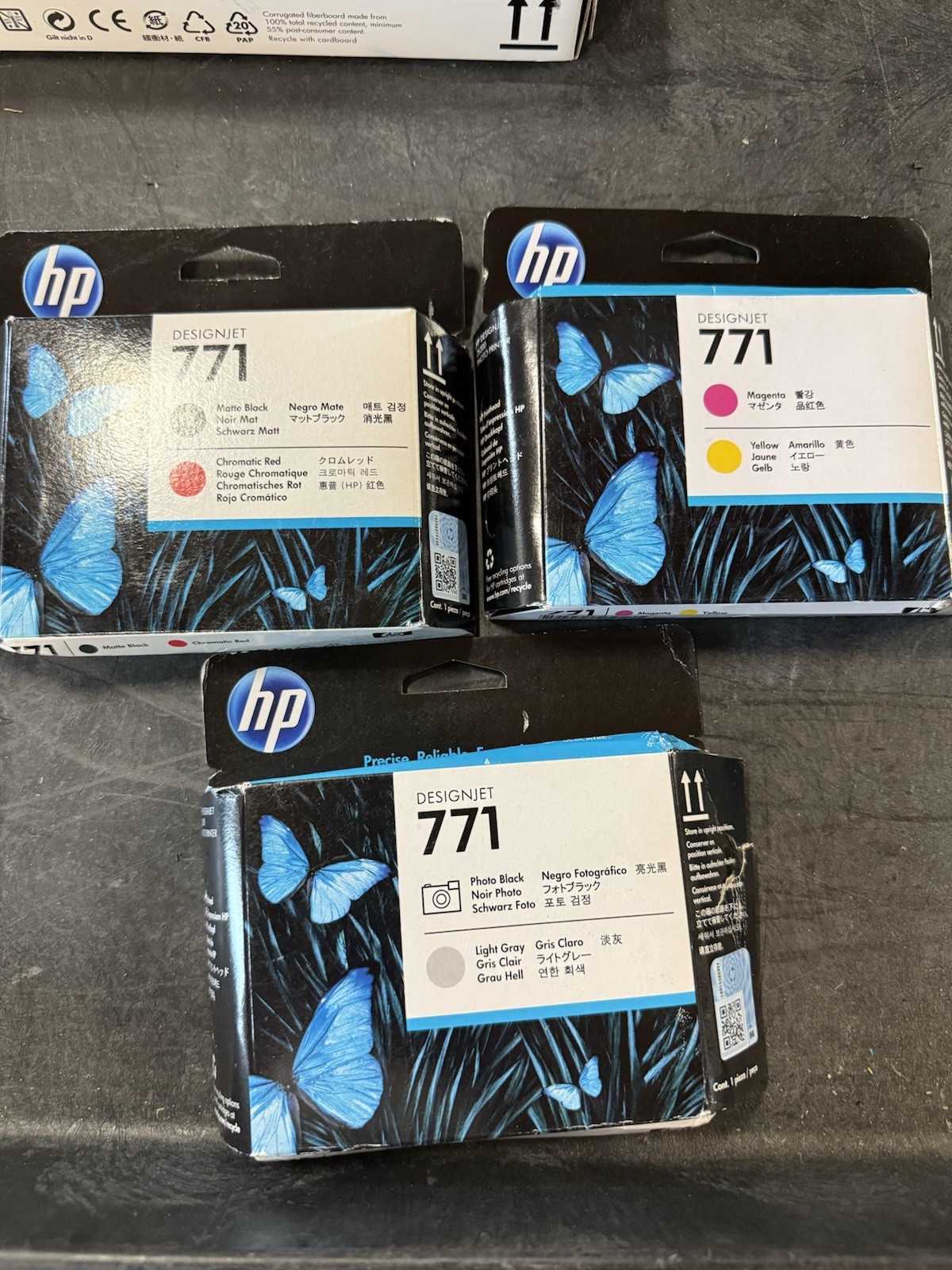 Lot of HP DesignJet 771 Ink Cartridges