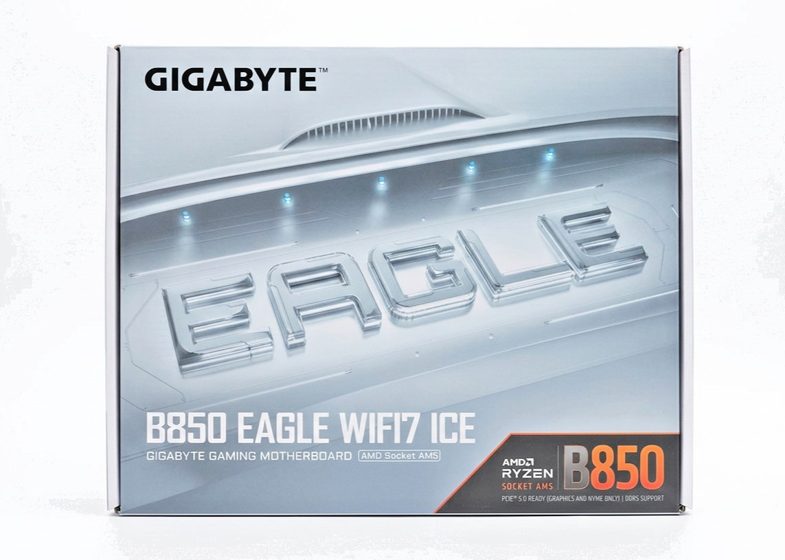 Gigabyte B850 EAGLE WIFI7 ICE Motherboard-AMD Ryzen 9000 Series CPUs