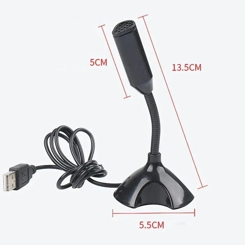 USB Microphone for laptop and Computers Adjustable Studio Singing Gaming