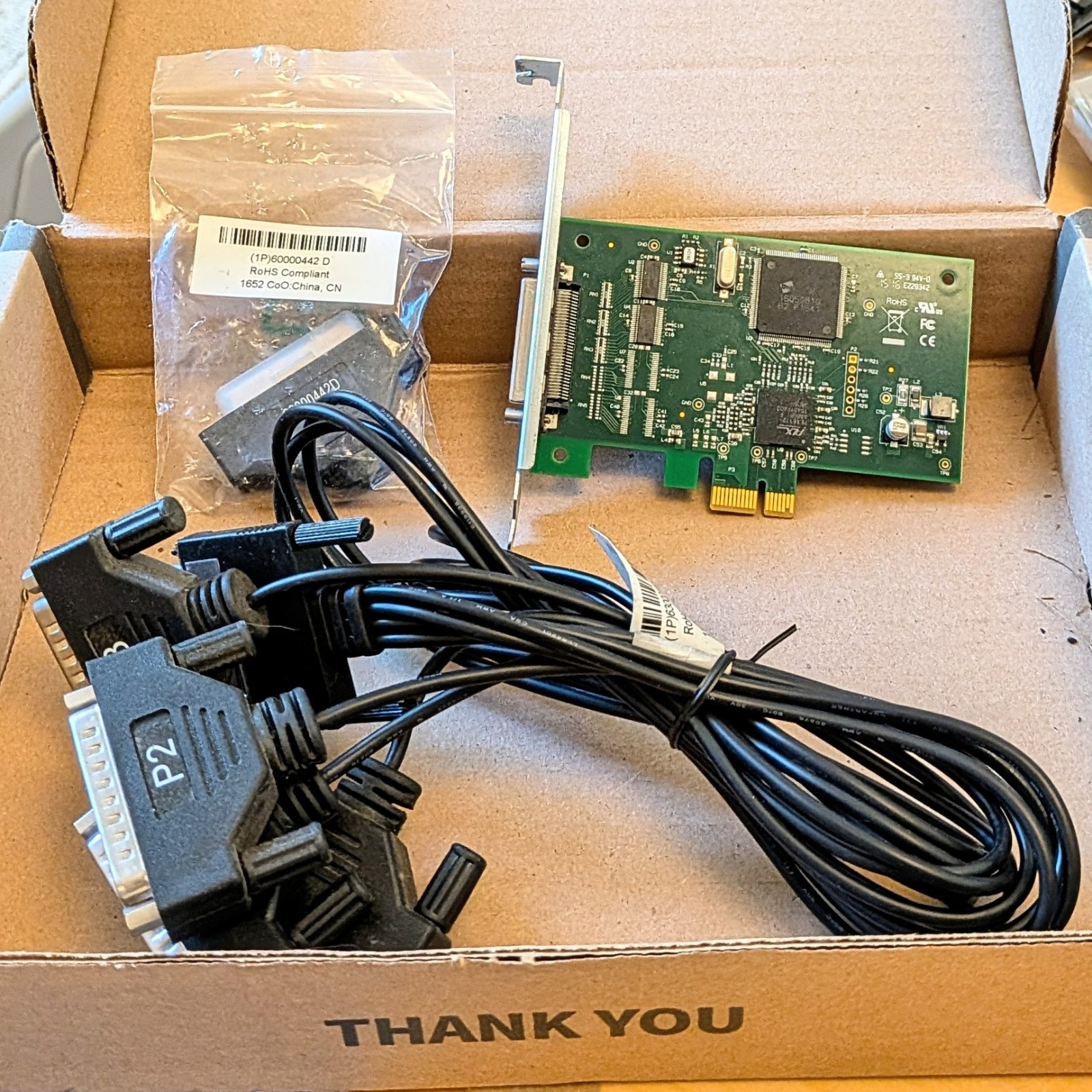 Digi Neo PCI Express 4 Port Card w/ 232 fanout cable 